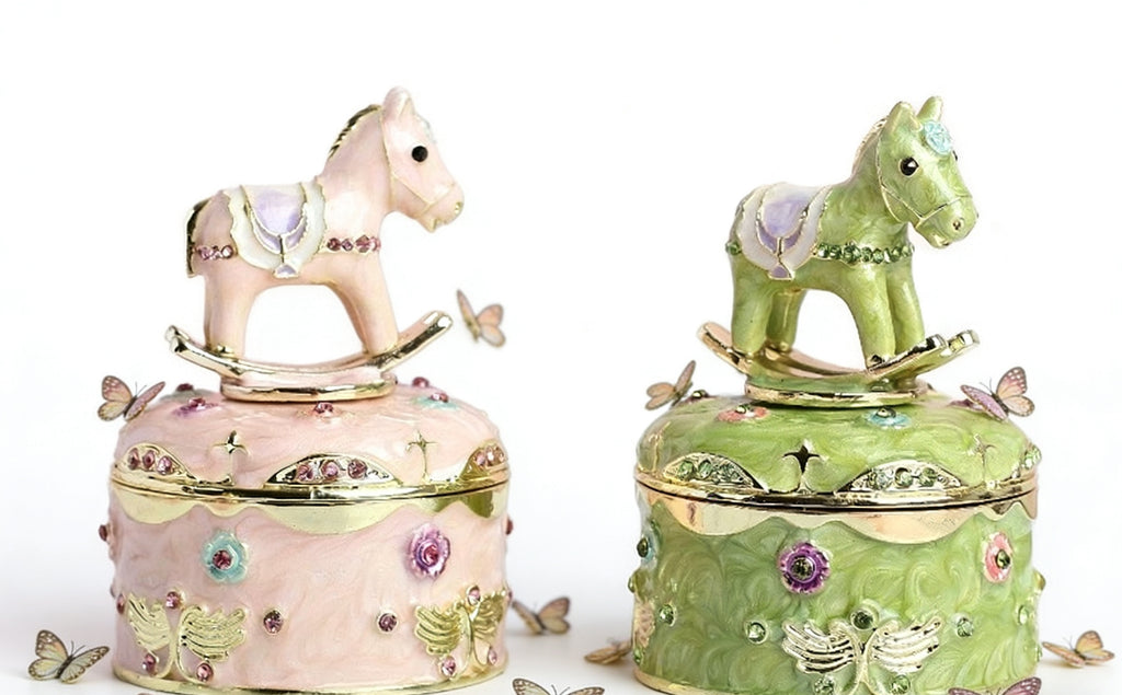 Enamel Craft Creative Home Decor: Internet Celebrity Light Luxury Cute Cartoon Wooden Horse Desktop Ornament Gift