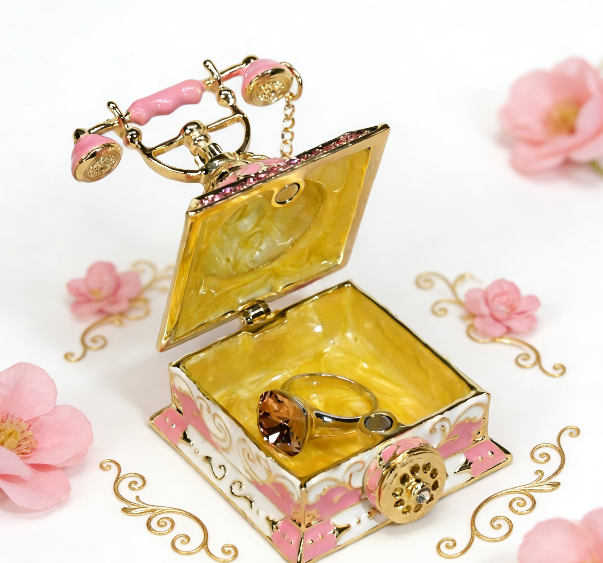 Metal enamel suitable for handcrafted crafts, phone decorations, jewelry boxes, rings, earrings, and storage
