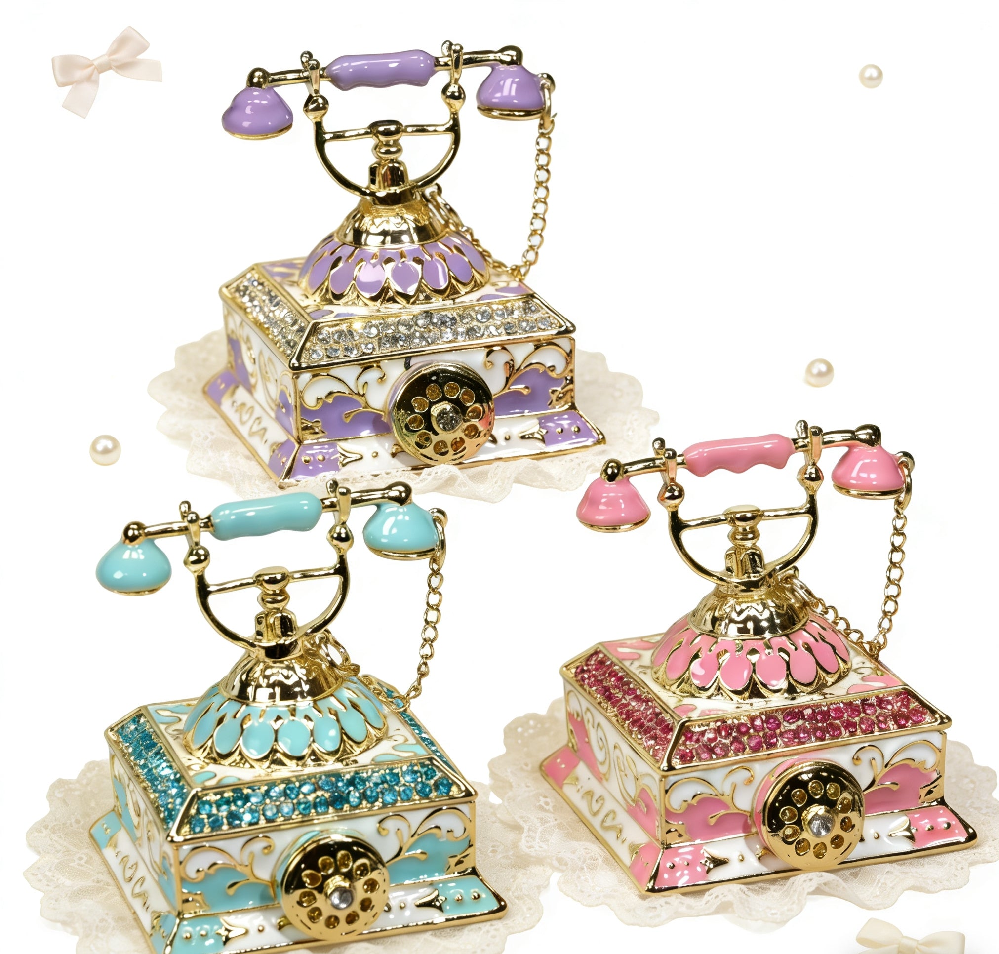 Metal enamel suitable for handcrafted crafts, phone decorations, jewelry boxes, rings, earrings, and storage