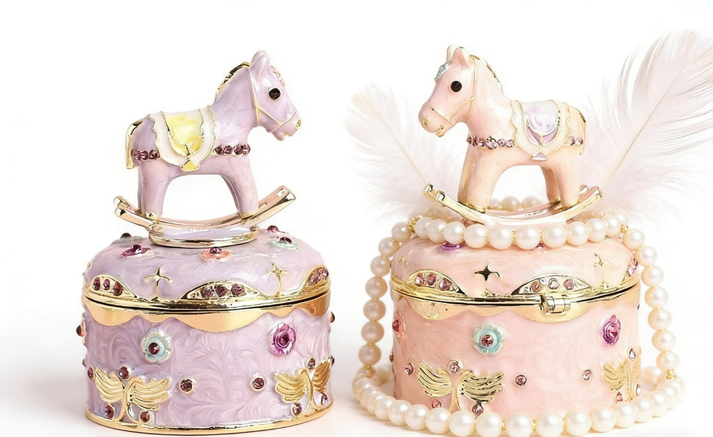 Enamel Craft Creative Home Decor: Internet Celebrity Light Luxury Cute Cartoon Wooden Horse Desktop Ornament Gift