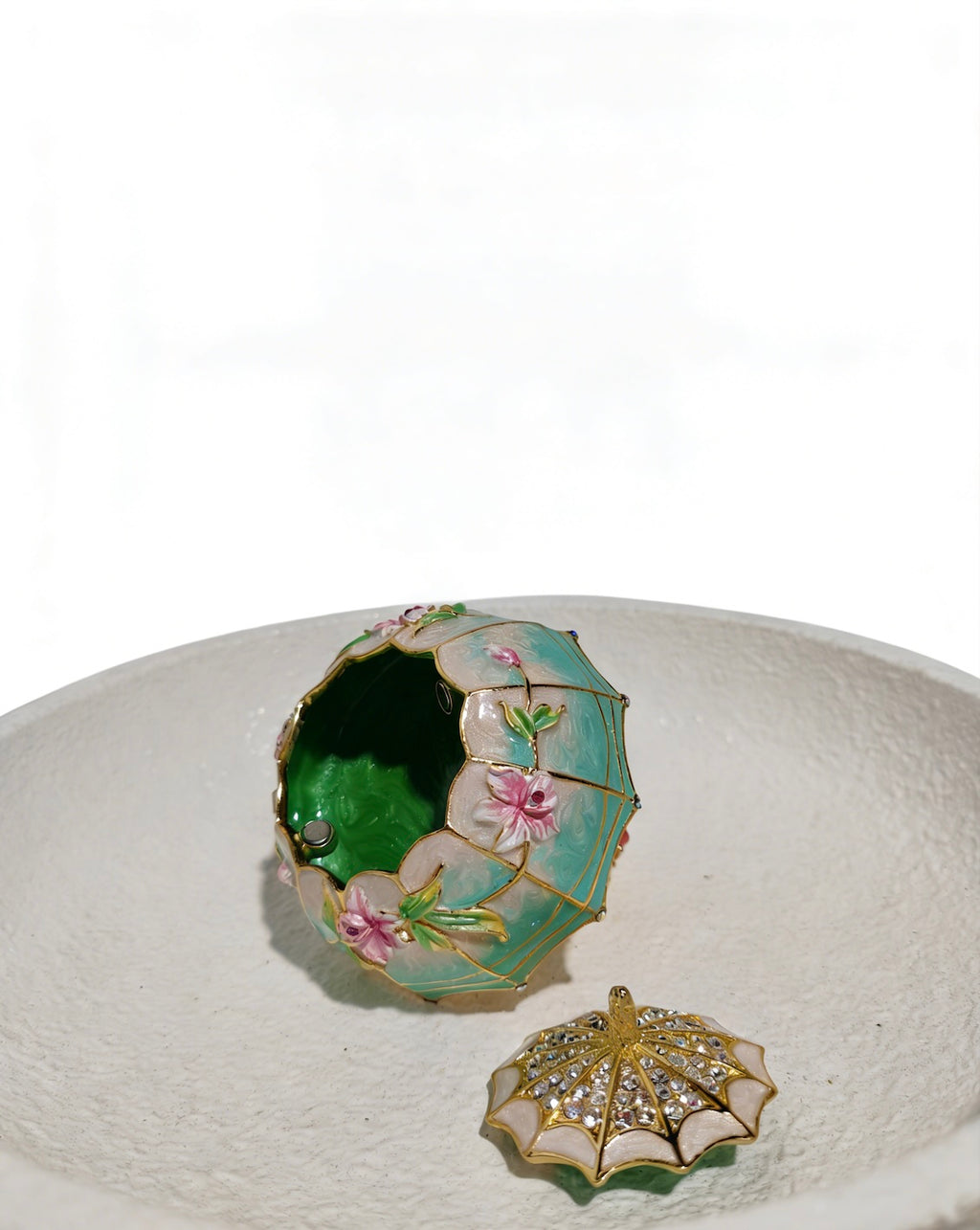 Regenschirm-Emaille-Schmuckkästchen-Ornament
