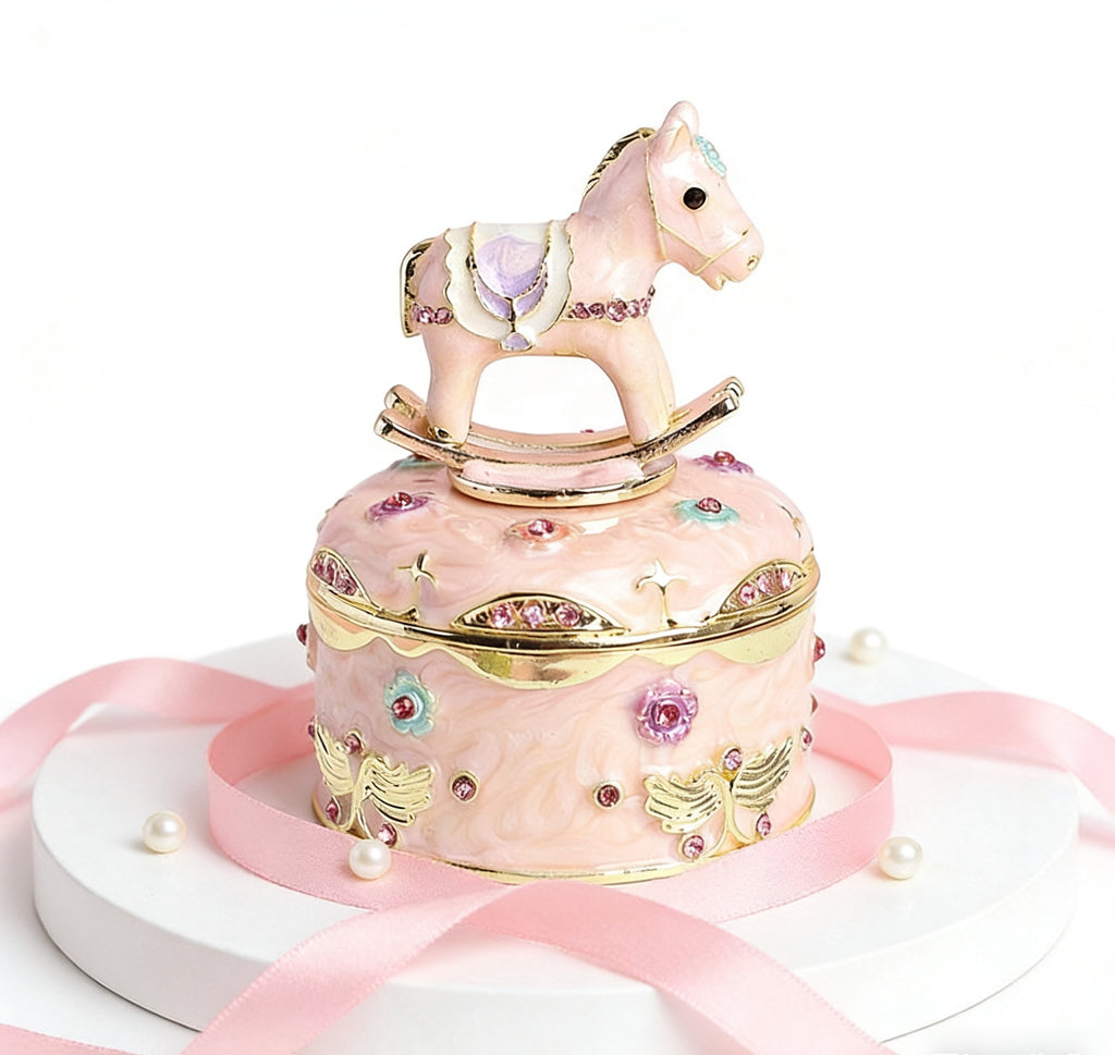 Enamel Craft Creative Home Decor: Internet Celebrity Light Luxury Cute Cartoon Wooden Horse Desktop Ornament Gift